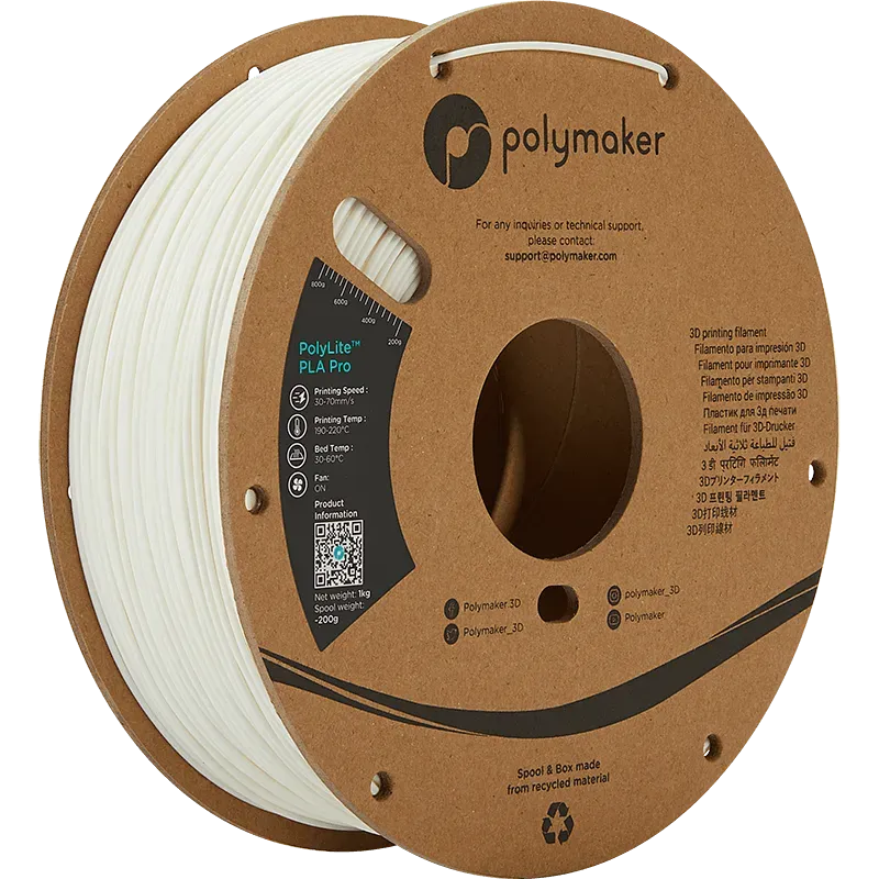 POLYMAKER POLYLITE PLA PRO - 1.75mm - 3Digital | Droni e Stampanti 3D