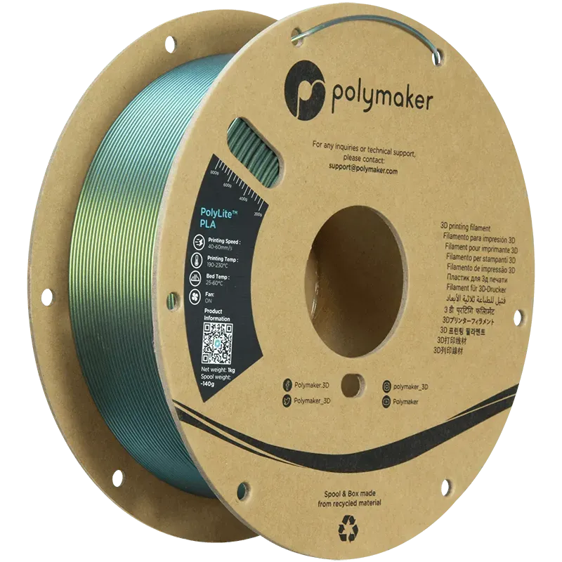 POLYMAKER POLYLITE PLA STARLIGHT 1.75mm/1KG - 3Digital | Droni e Stampanti 3D