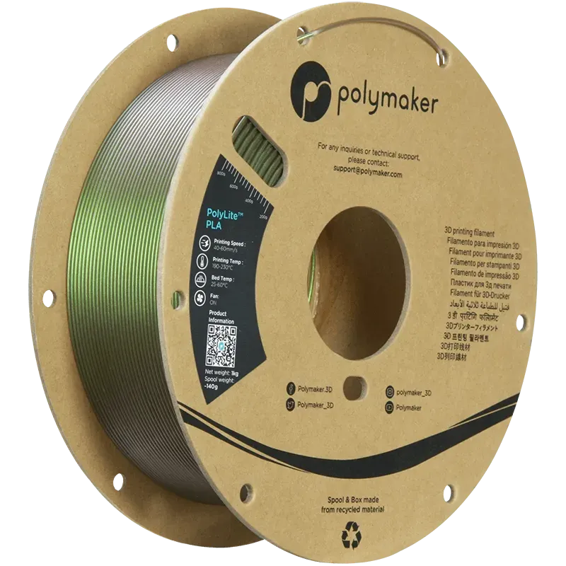 POLYMAKER POLYLITE PLA STARLIGHT 1.75mm/1KG - 3Digital | Droni e Stampanti 3D