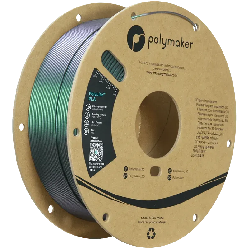 POLYMAKER POLYLITE PLA STARLIGHT 1.75mm/1KG - 3Digital | Droni e Stampanti 3D