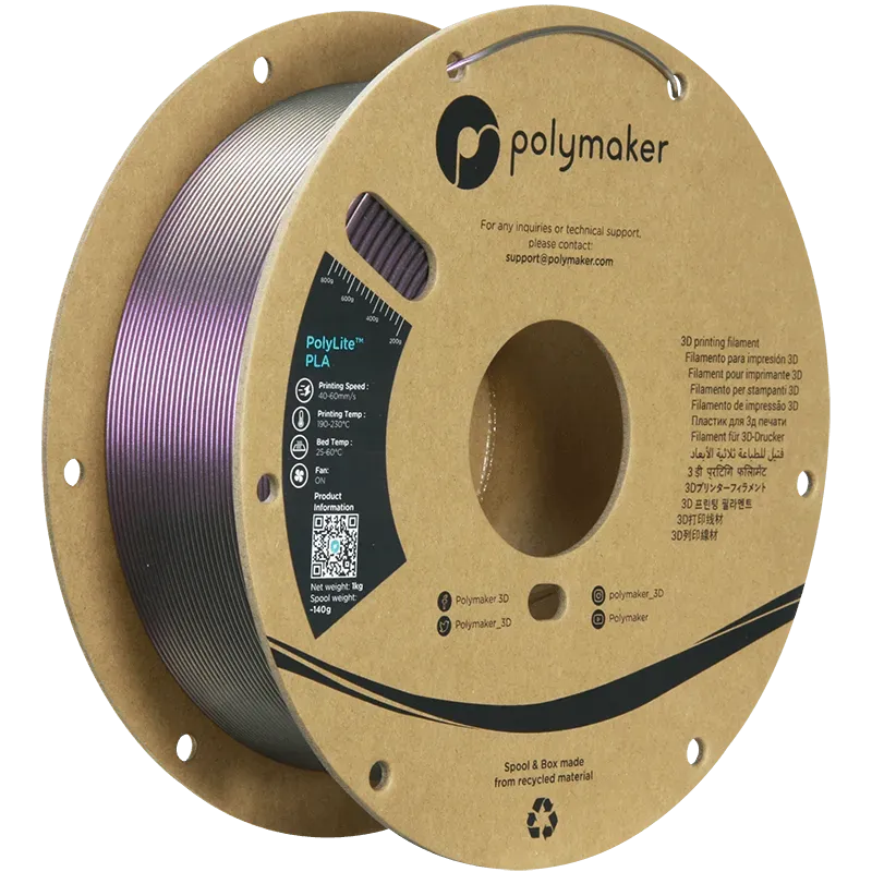 POLYMAKER POLYLITE PLA STARLIGHT 1.75mm/1KG - 3Digital | Droni e Stampanti 3D