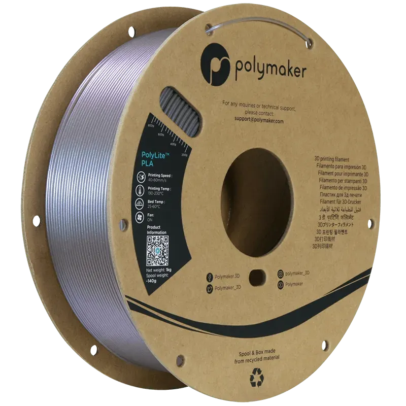 POLYMAKER POLYLITE PLA STARLIGHT 1.75mm/1KG - 3Digital | Droni e Stampanti 3D