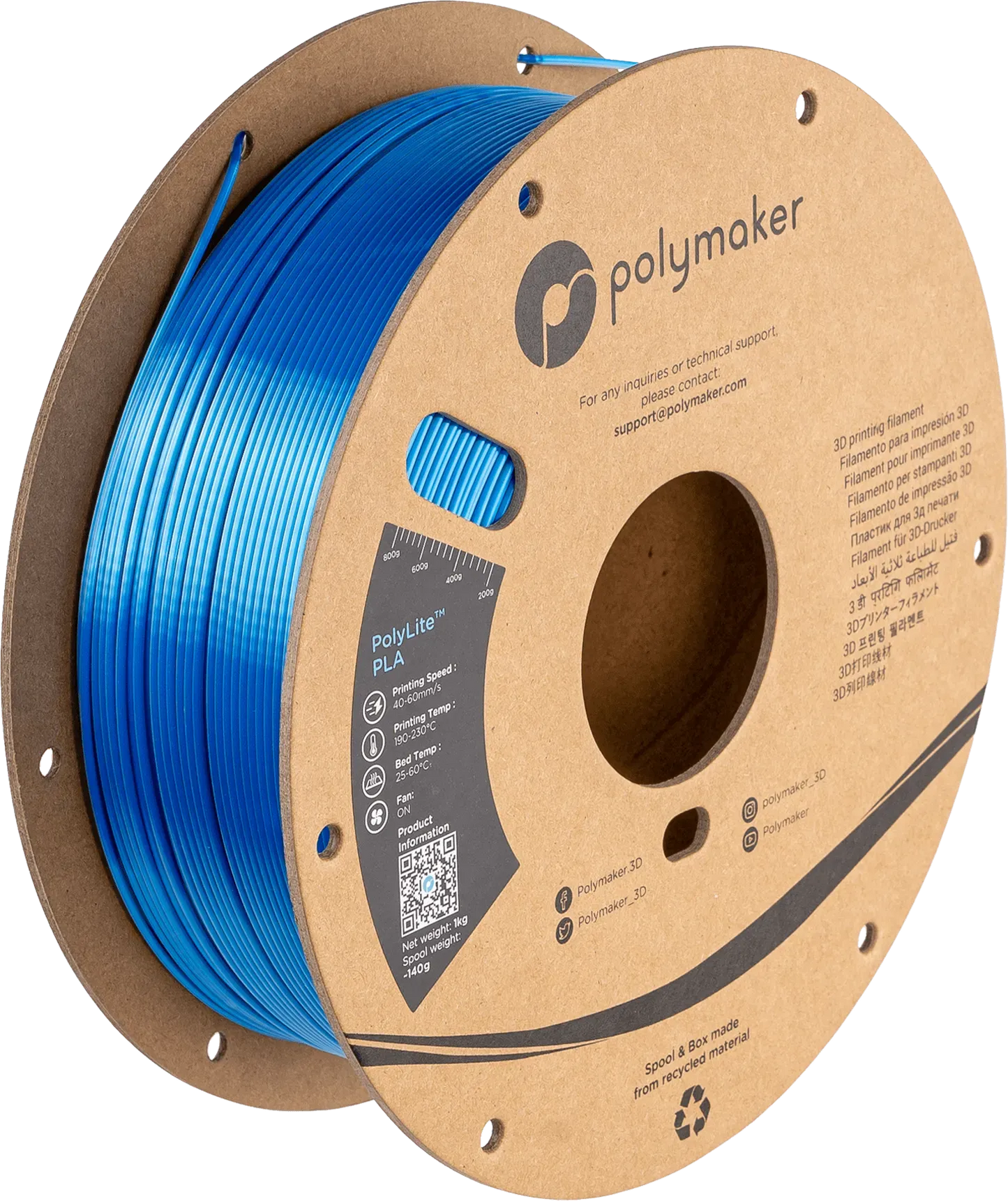 POLYMAKER POLYLITE SILK PLA DUAL COLOR 1.75mm/1KG - 3Digital | Droni e Stampanti 3D