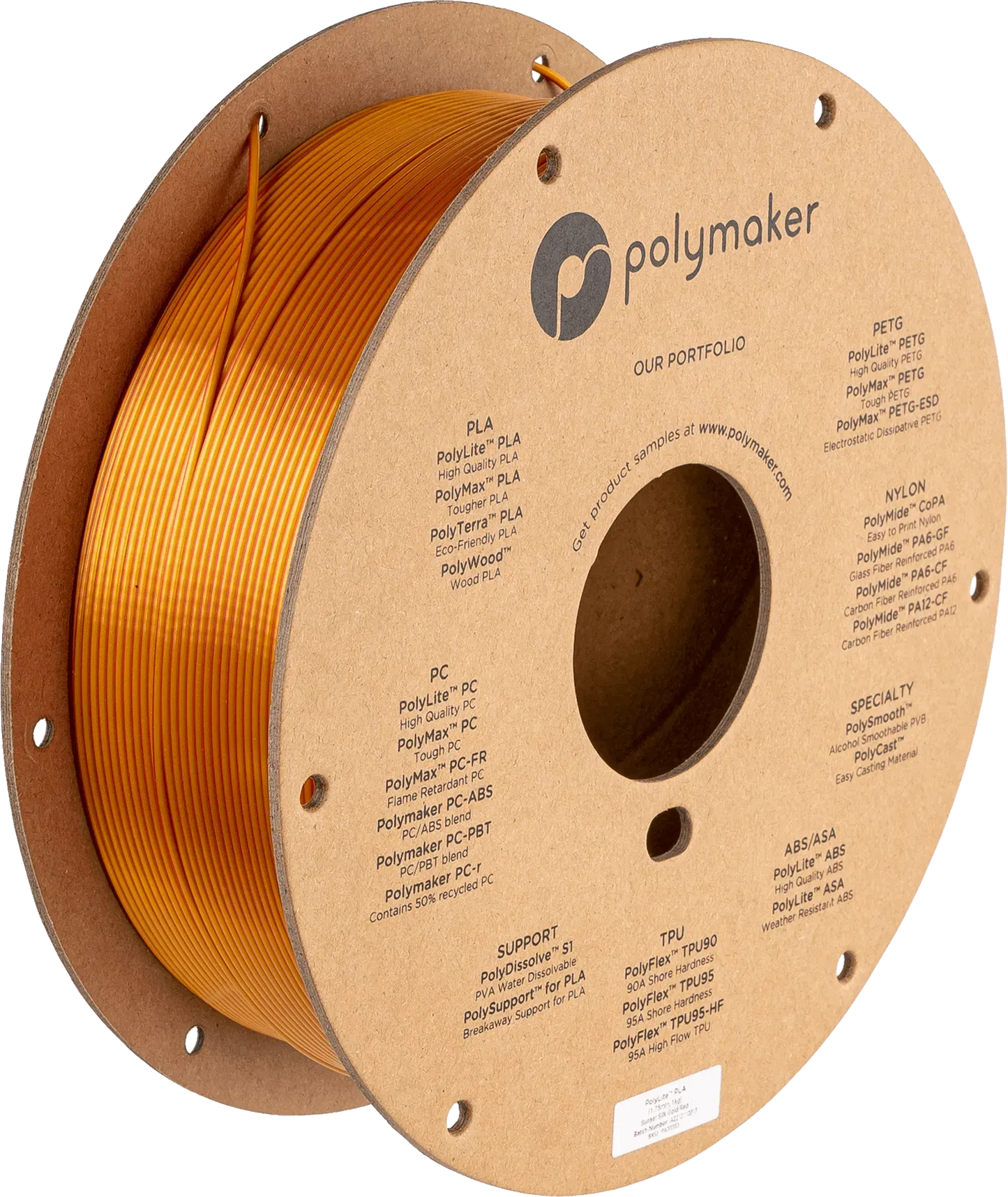 POLYMAKER POLYLITE SILK PLA DUAL COLOR 1.75mm/1KG - 3Digital | Droni e Stampanti 3D