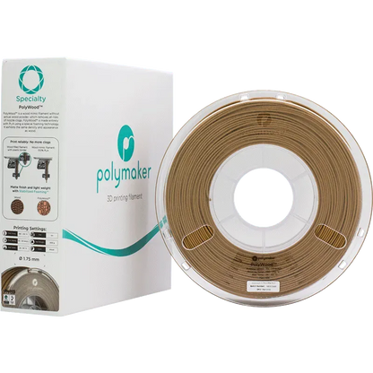 POLYMAKER POLYWOOD PLA 1.75mm/600g - 3Digital | Droni e Stampanti 3D