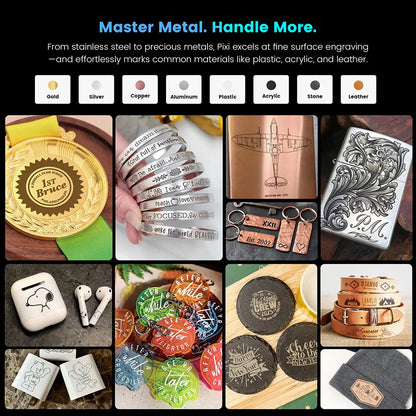 AlgoLaser Pixi Smart Laser Engraver with Enclosure 1.5W 1064nm Infrared