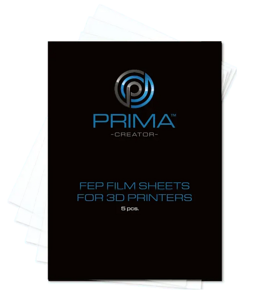 PRIMACREATOR FEP FILM SHEETS FOR 3D PRINTERS - 140 X 200 MM - 5-PACK - 3Digital | Droni e Stampanti 3D