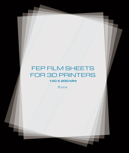 PRIMACREATOR FEP FILM SHEETS FOR 3D PRINTERS - 140 X 200 MM - 5-PACK - 3Digital | Droni e Stampanti 3D