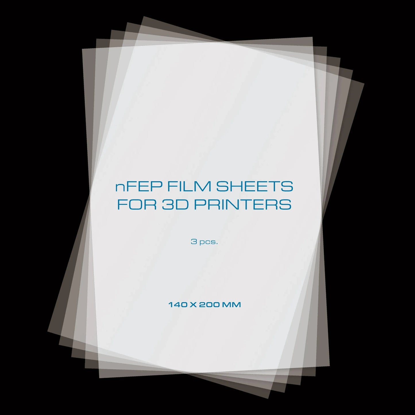 PRIMACREATOR NFEP FILM SHEETS FOR 3D PRINTERS - 140 X 200 MM - 3-PACK - 3Digital | Droni e Stampanti 3D