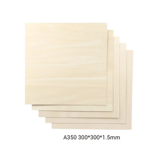 SNAPMAKER BASSWOOD SHEET-A350 / 300X300X1,5MM / 5-PACK - 3Digital | Droni e Stampanti 3D