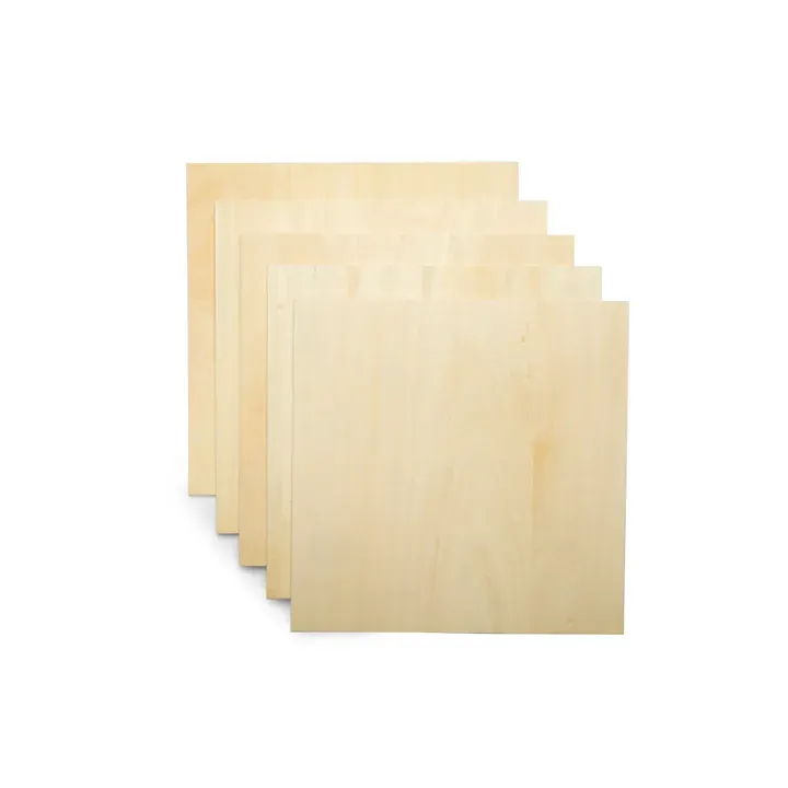 SNAPMAKER BASSWOOD SHEET PACK 300x300×3mm 5PCS - 3Digital | Droni e Stampanti 3D