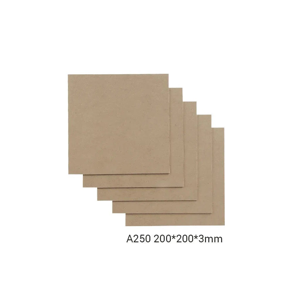 SNAPMAKER MDF SHEET-A250 / 200X200X3MM / 5-PACK - 3Digital | Droni e Stampanti 3D