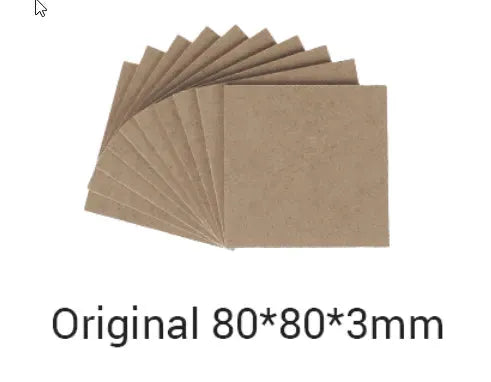 SNAPMAKER MDF WOOD SHEET / 80X80X3MM / 10-PACK - 3Digital | Droni e Stampanti 3D