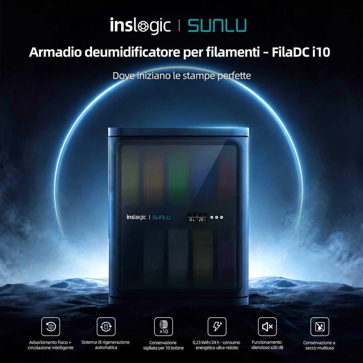 SUNLU FilaDC i10 – Deumidificatore per filamenti