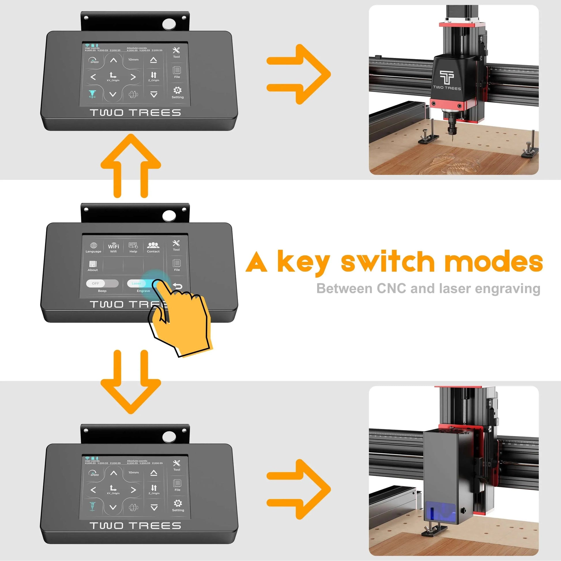 TWOTREES TTC450 PRO CNC - 3Digital | Droni e Stampanti 3D