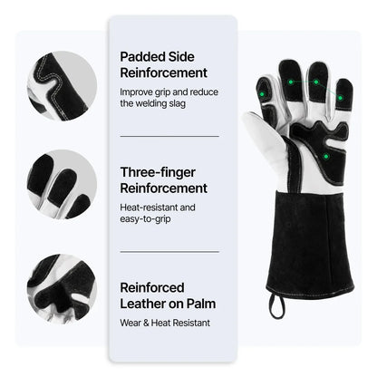 XTOOL Guanti per saldatura laser da 14 pollici / 35,6 cm per MetalFab
