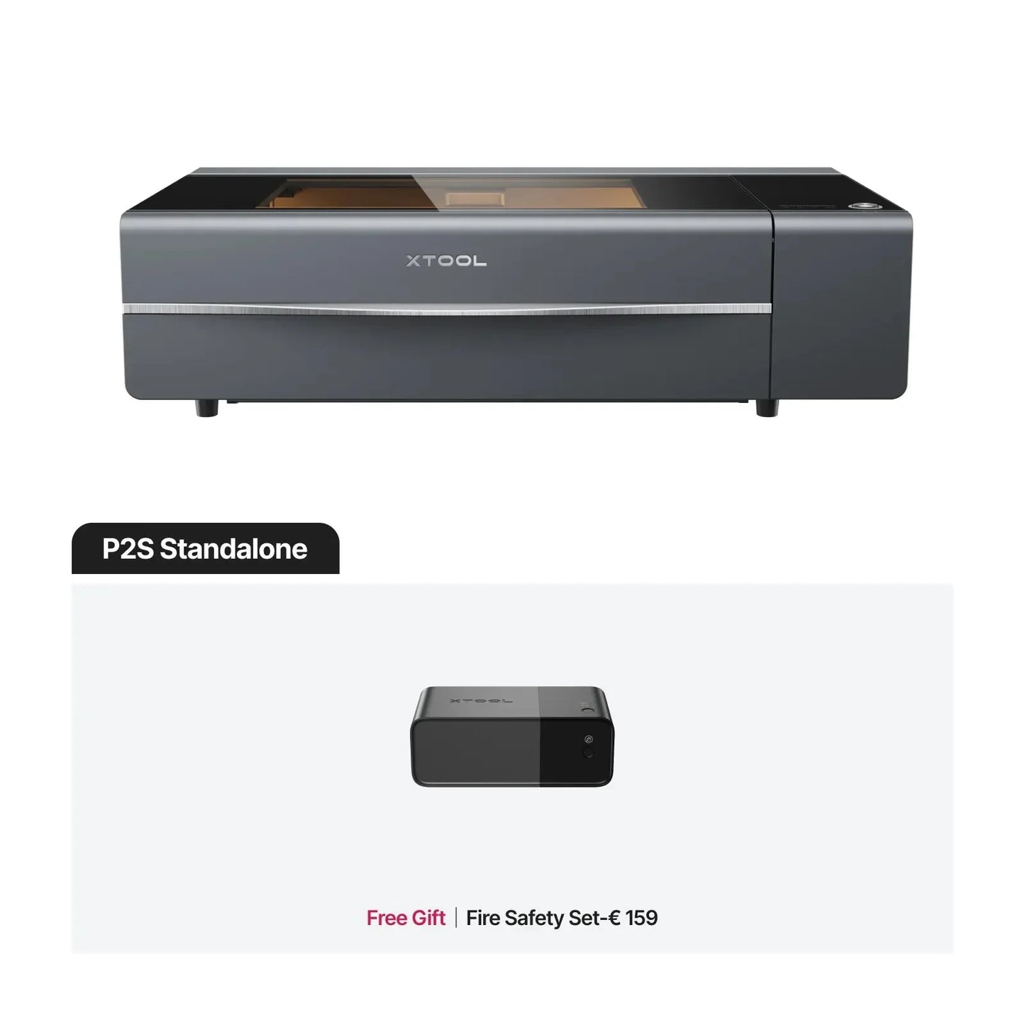 xTool P2S 55W - CO2 Desktop Laser Cutter (Class 4)