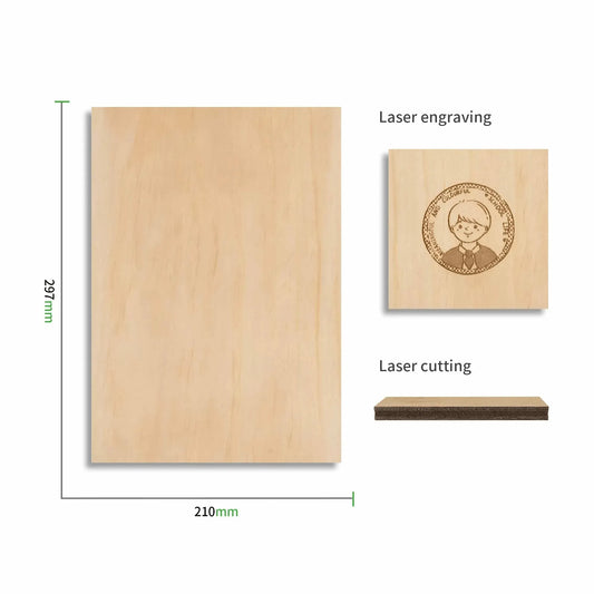 XTOOL 3 MM PINE PLYWOOD (6-PACK) - 3Digital | Droni e Stampanti 3D