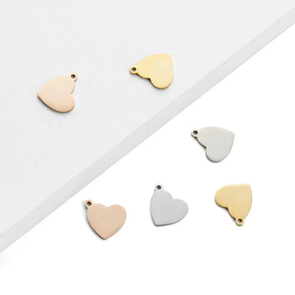 XTOOL HEART-SHAPED PENDANT - GOLD, SILVER, & ROSE GOLD - 30PCS - 3Digital | Droni e Stampanti 3D