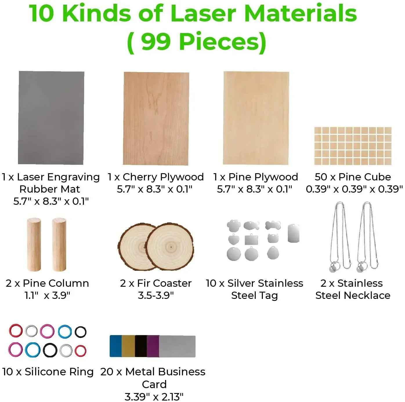 XTOOL LASER MATERIAL PACK - 3Digital | Droni e Stampanti 3D