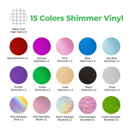 XTOOL SHIMMER SELF-ADHESIVE VINYL - 30-PACK - 3Digital | Droni e Stampanti 3D