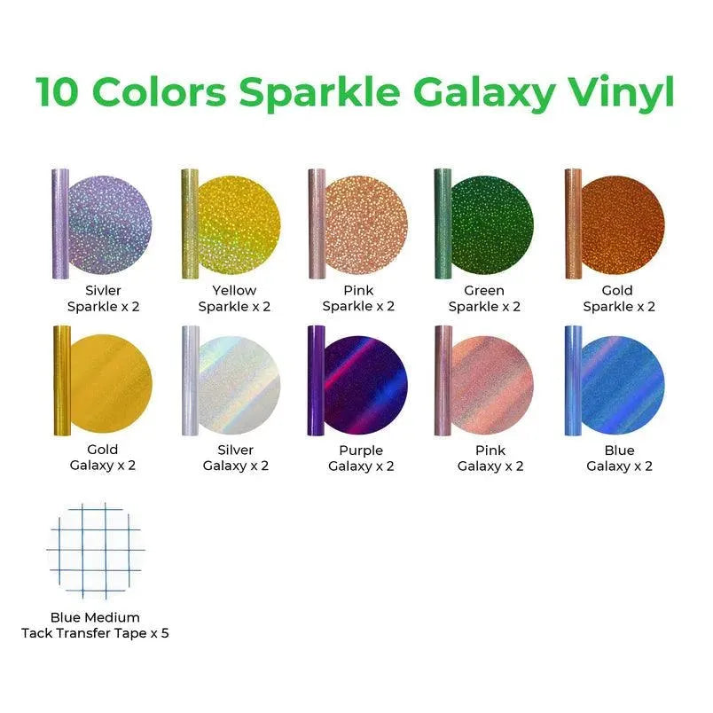 XTOOL SPARKLE GALAXY SELF-ADHESIVE VINYL - 20-PACK - 3Digital | Droni e Stampanti 3D